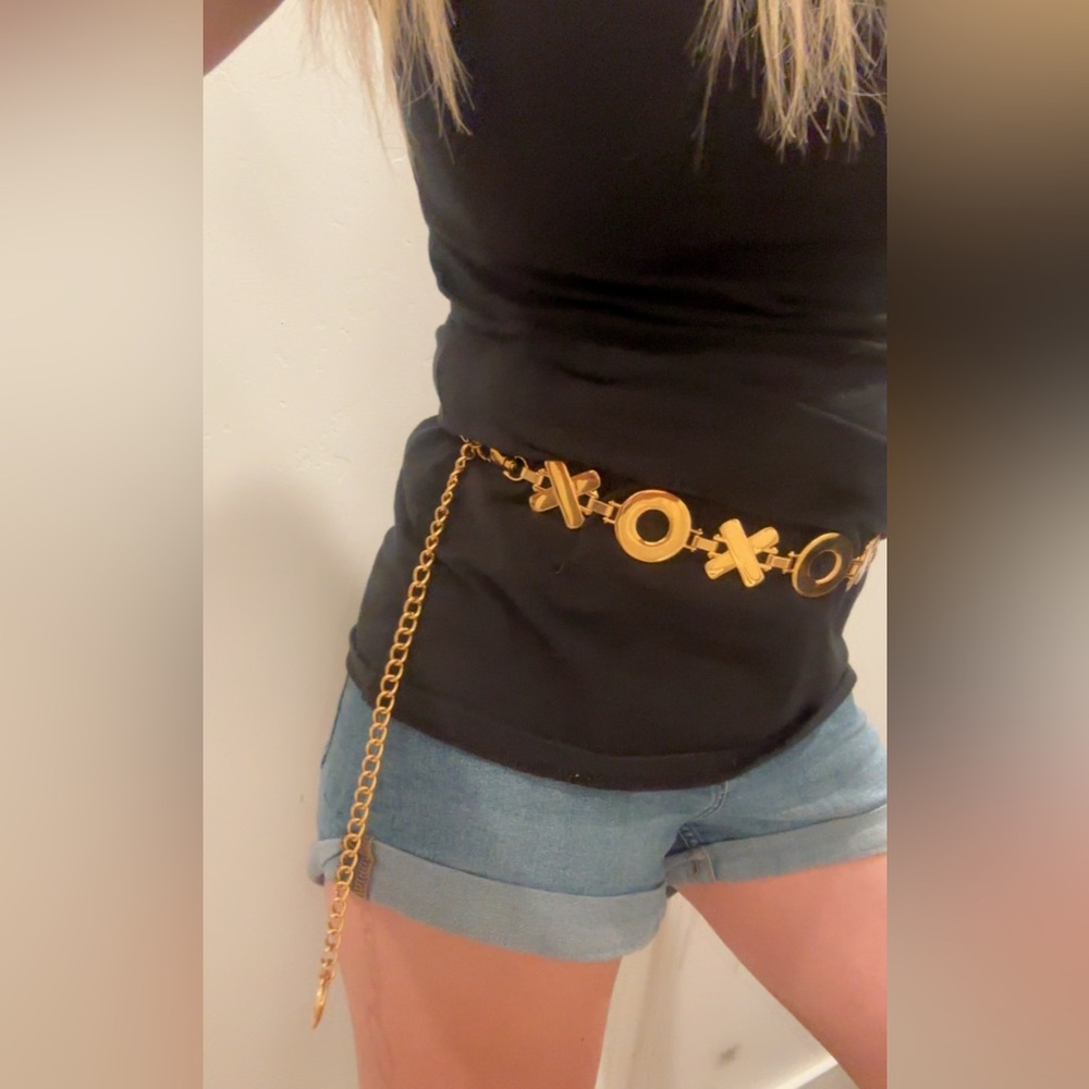 Vintage-Inspired Gold XOXO Statement Belt❤️ - Picture 13 of 17
